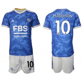 Jalkapallo Pelipaidat Leicester City James Maddison 10 Lasten Kotipaita 2021-2022 Lyhythihainen
